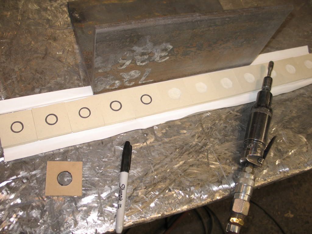 Ceramic backing for plugging holes.